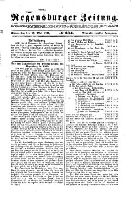 Regensburger Zeitung Donnerstag 16. Mai 1861