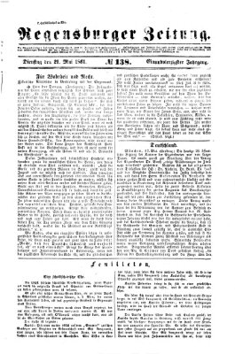 Regensburger Zeitung Dienstag 21. Mai 1861