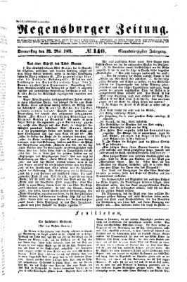 Regensburger Zeitung Donnerstag 23. Mai 1861