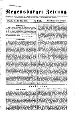 Regensburger Zeitung Dienstag 28. Mai 1861