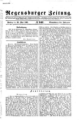 Regensburger Zeitung Freitag 31. Mai 1861