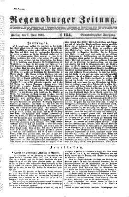 Regensburger Zeitung Freitag 7. Juni 1861