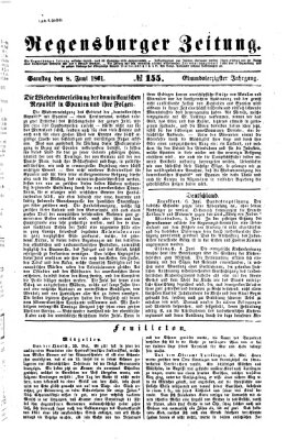 Regensburger Zeitung Samstag 8. Juni 1861