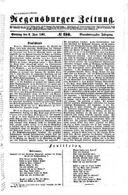 Regensburger Zeitung Sonntag 9. Juni 1861