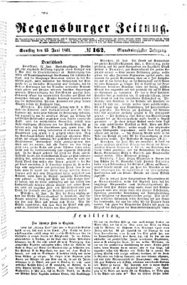 Regensburger Zeitung Samstag 15. Juni 1861