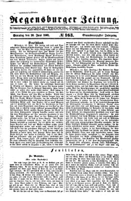 Regensburger Zeitung Sonntag 16. Juni 1861