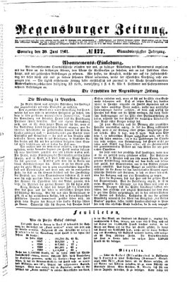 Regensburger Zeitung Sonntag 30. Juni 1861