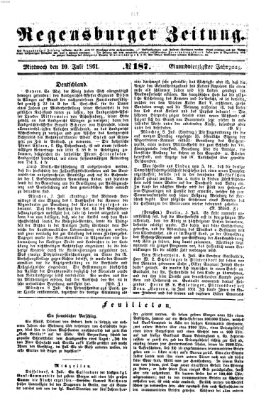 Regensburger Zeitung Mittwoch 10. Juli 1861