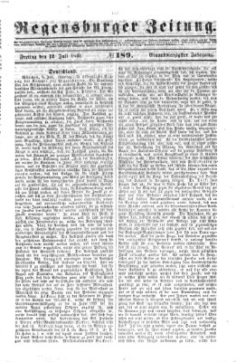 Regensburger Zeitung Freitag 12. Juli 1861