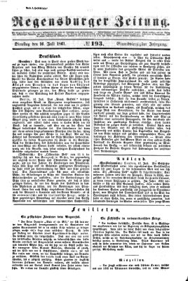 Regensburger Zeitung Dienstag 16. Juli 1861