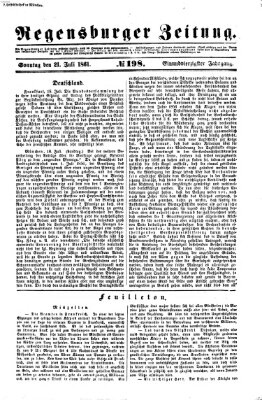 Regensburger Zeitung Sonntag 21. Juli 1861