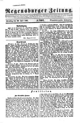 Regensburger Zeitung Dienstag 30. Juli 1861