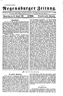 Regensburger Zeitung Donnerstag 15. August 1861