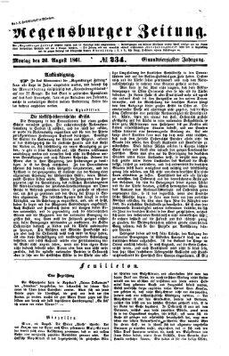 Regensburger Zeitung Montag 26. August 1861