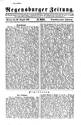 Regensburger Zeitung Freitag 30. August 1861