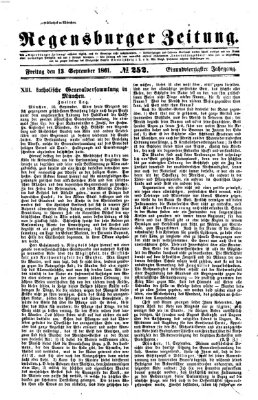 Regensburger Zeitung Freitag 13. September 1861