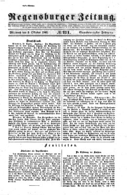 Regensburger Zeitung Mittwoch 2. Oktober 1861