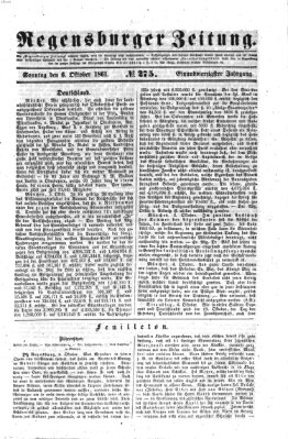 Regensburger Zeitung Sonntag 6. Oktober 1861