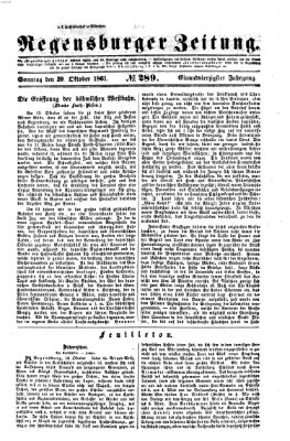 Regensburger Zeitung Sonntag 20. Oktober 1861