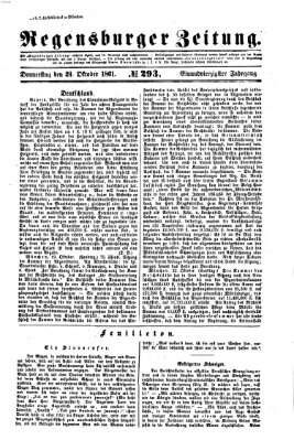 Regensburger Zeitung Donnerstag 24. Oktober 1861