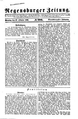 Regensburger Zeitung Sonntag 27. Oktober 1861