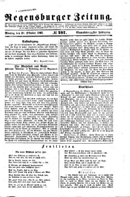 Regensburger Zeitung Montag 28. Oktober 1861