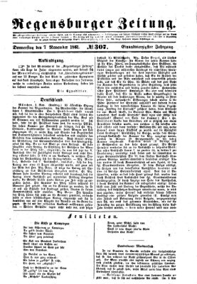 Regensburger Zeitung Donnerstag 7. November 1861