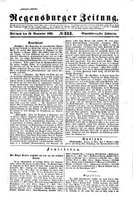 Regensburger Zeitung Mittwoch 13. November 1861