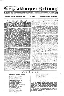 Regensburger Zeitung Freitag 15. November 1861