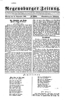 Regensburger Zeitung Montag 18. November 1861