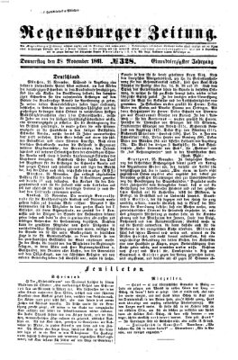 Regensburger Zeitung Donnerstag 28. November 1861