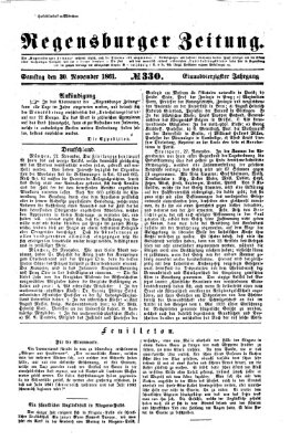 Regensburger Zeitung Samstag 30. November 1861