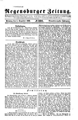 Regensburger Zeitung Sonntag 1. Dezember 1861