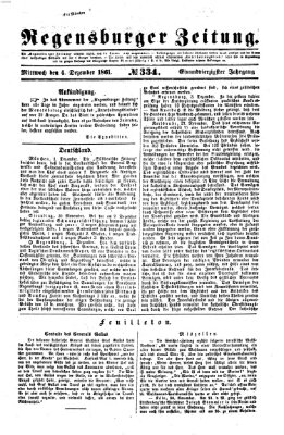 Regensburger Zeitung Mittwoch 4. Dezember 1861