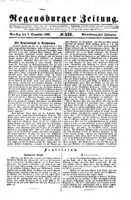 Regensburger Zeitung Samstag 7. Dezember 1861