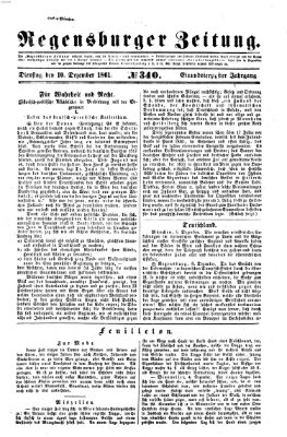 Regensburger Zeitung Dienstag 10. Dezember 1861