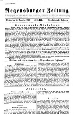 Regensburger Zeitung Montag 16. Dezember 1861