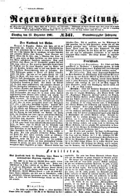 Regensburger Zeitung Dienstag 17. Dezember 1861