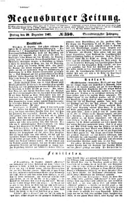 Regensburger Zeitung Freitag 20. Dezember 1861