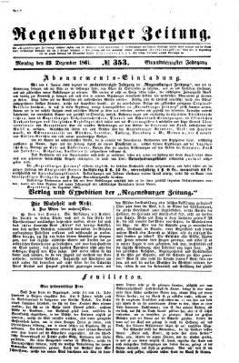 Regensburger Zeitung Montag 23. Dezember 1861