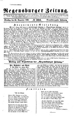 Regensburger Zeitung Dienstag 24. Dezember 1861