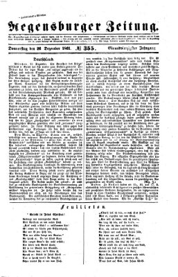 Regensburger Zeitung Donnerstag 26. Dezember 1861