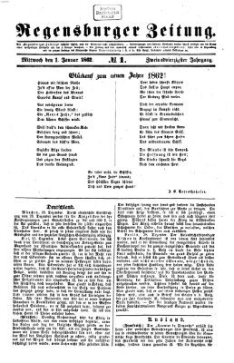 Regensburger Zeitung Mittwoch 1. Januar 1862