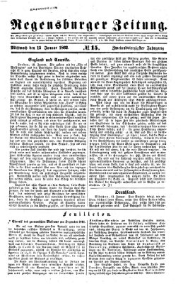 Regensburger Zeitung Mittwoch 15. Januar 1862