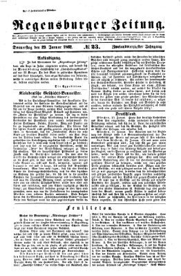 Regensburger Zeitung Donnerstag 23. Januar 1862