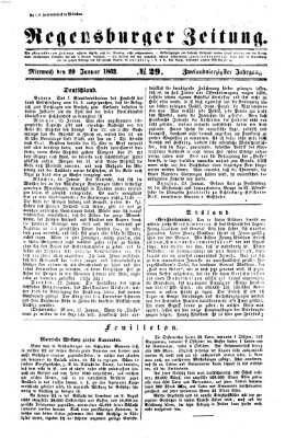 Regensburger Zeitung Mittwoch 29. Januar 1862