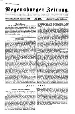 Regensburger Zeitung Donnerstag 30. Januar 1862