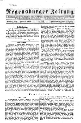 Regensburger Zeitung Samstag 1. Februar 1862