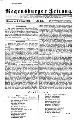 Regensburger Zeitung Sonntag 2. Februar 1862