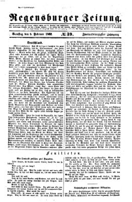 Regensburger Zeitung Samstag 8. Februar 1862